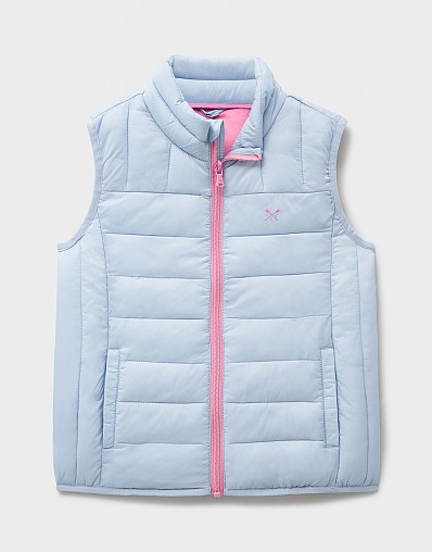 Lowther Puffer Gilet in Light Blue