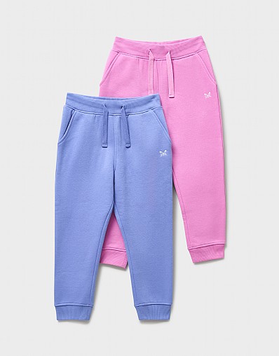 Two-Pack Crossed Oars Joggers in Lilac and Pink