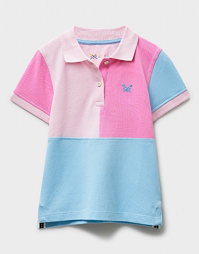 Heart Argyle Drop-Shoulder Jumper in Pink