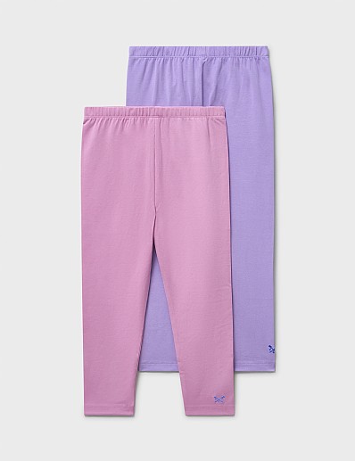 2 Pack Leggings in Purple and Pink