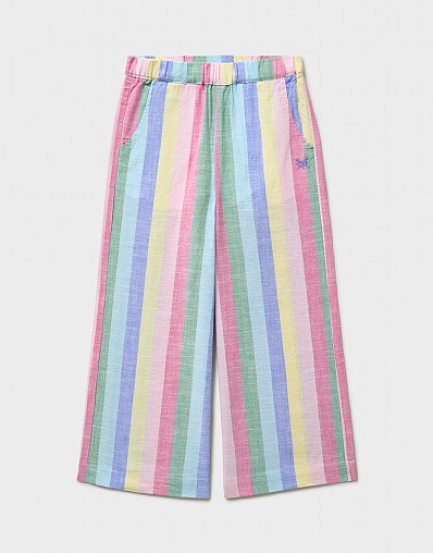 Striped Woven Trousers in Rainbow