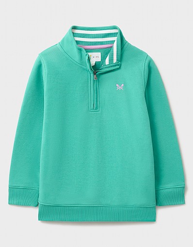 Half Zip Sweatshirt in Green