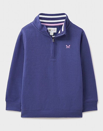 Half Zip Sweatshirt in Navy