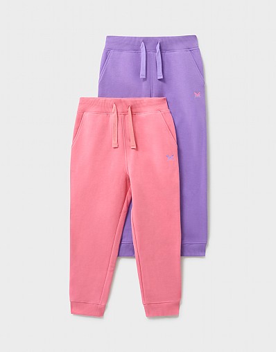 2 Pack Crossed Oars Joggers in Pink and Purple