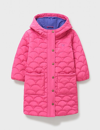 Fun Quilt Duvet Coat Mid Weight Puffa in Pink