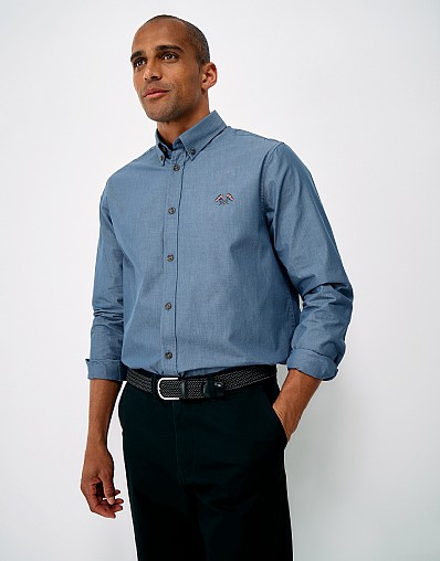 Plain Chambray Classic Fit Denim Shirt