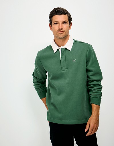 Rugby Sweatshirt in Dark Green
