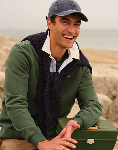 Rugby Sweatshirt in Dark Green
