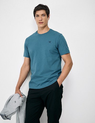 Crew Classic Tee in Deep Blue Marl