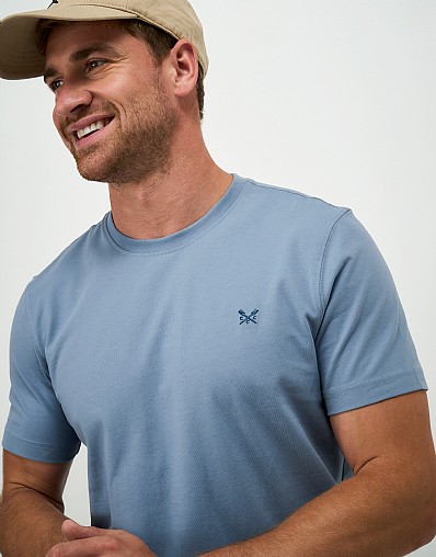 Crew Classic Tee in Dusty Blue