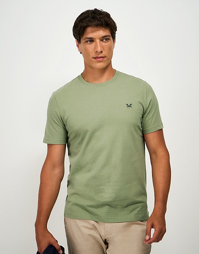 Crew Classic Tee in Khaki Green