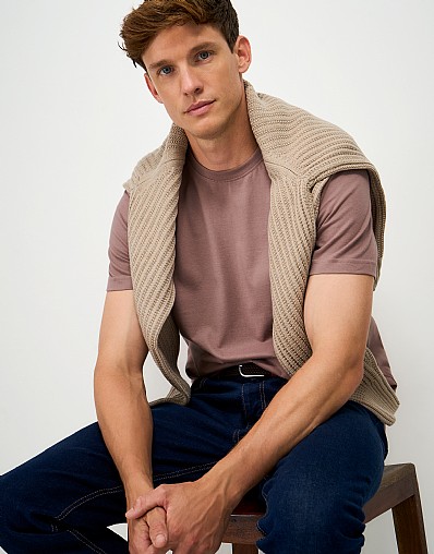 Crew Classic Tee in Light Mauve