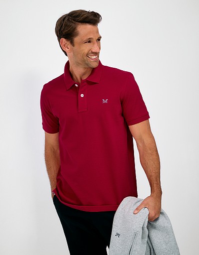Classic Pique Polo in Heritage Red