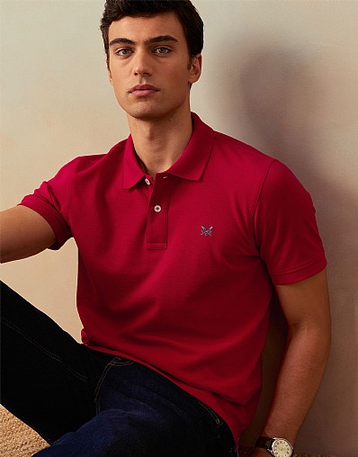 Classic Pique Polo in Heritage Red