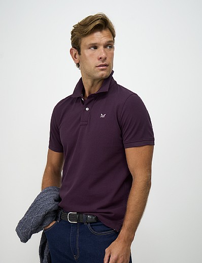 Classic Pique Polo in Deep Purple