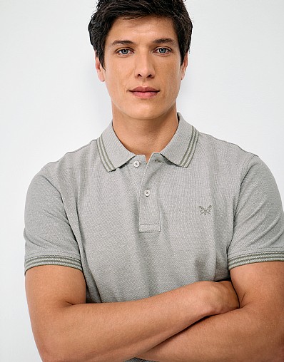 Oxford Polo Shirt in Grey