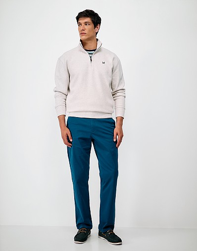 Straight Fit Chinos in Blue