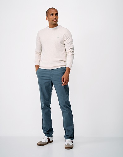 Straight Fit Chinos in Orion Blue