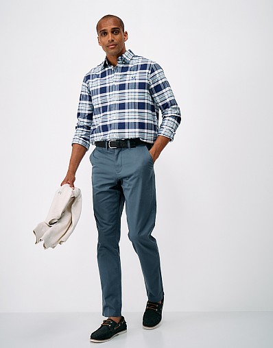 Slim Chinos in Blue