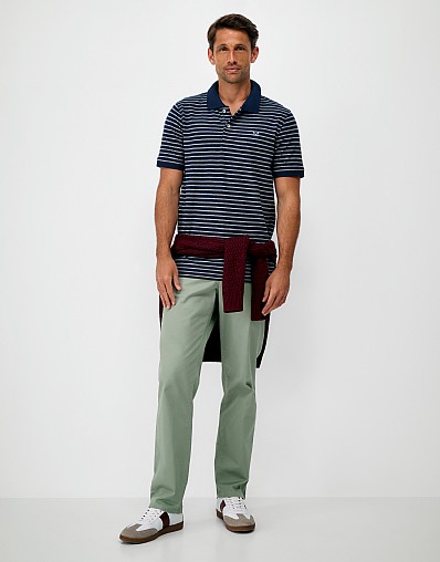 Slim Chinos in Dusty Green