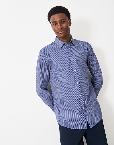 Crew Classic Micro Stripe in Blue