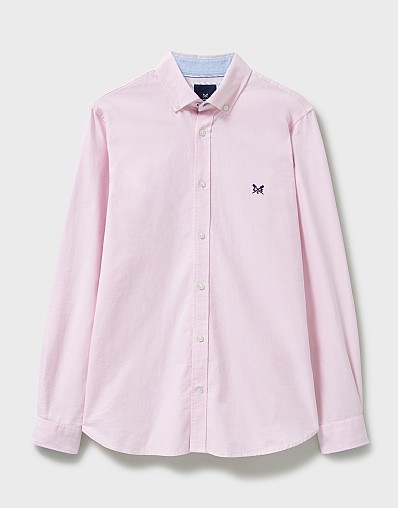 Men's Crew Slim Fit Oxford Shirt - Classic Pink from Crew Clothing Company