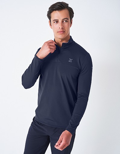 Sweat-shirt Rayé Crew Clothing Padstow, Boutons 1/4, UK 14, Coton - Occasion