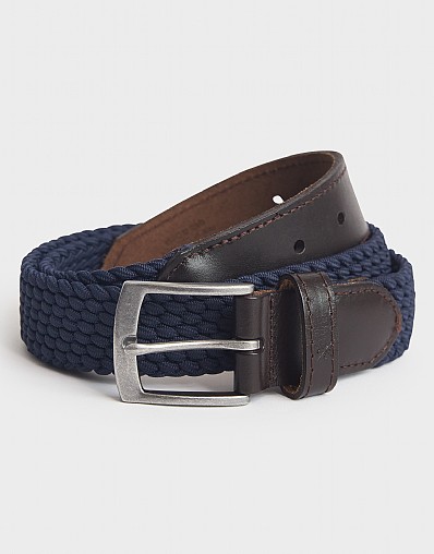 Woven Belt in Navy