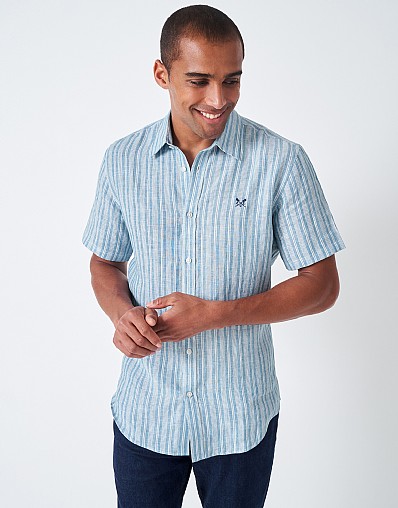 Men's Crew Slim Micro Stripe Shirt from Crew Clothing Company