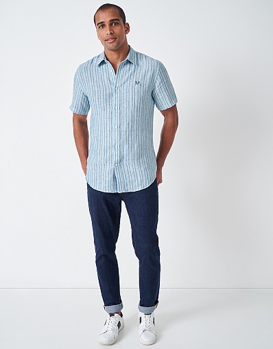 Men's Crew Slim Micro Stripe Shirt from Crew Clothing Company