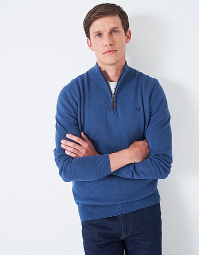 Blue Crew Clothing quarter zip Pullover & Sweater Herren Kleidung Sportartikel Pullover & Sweater CREW clothing Co 
