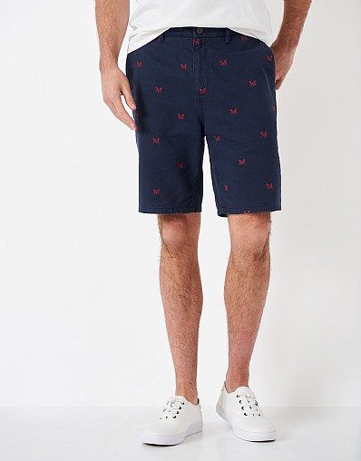 Men's 30th Collection Heritage Embroidered Bermuda Shorts from Crew  Clothing Company