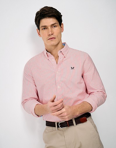 Oxford Stripe in Red White