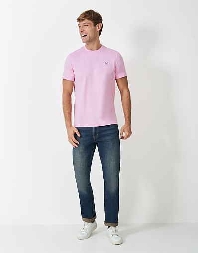 T-shirt rayé bleu roi à manches courtes pour homme | Le Minor