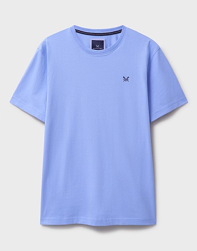 Men's Crew Classic T-Shirt in Sky Blue from Crew Clothing