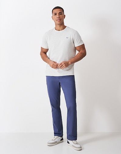 Straight Chino in Steel Blue