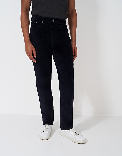 Cord Trouser in Dark Navy