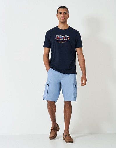 Formby Stretch Cargo Shorts in Blue