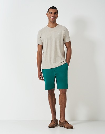 Bermuda Chino Stretch Shorts in Teal