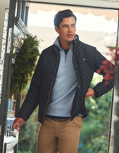 Chapley Quilted Jacket in Navy