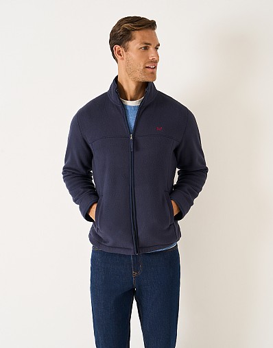 Aldringham Fleece Jacket in Dark Navy