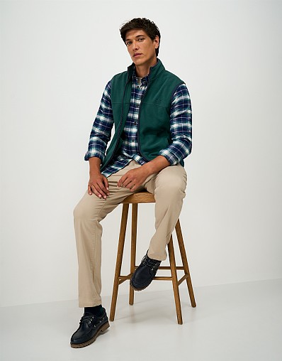 Aldringham Fleece Gilet in Teal