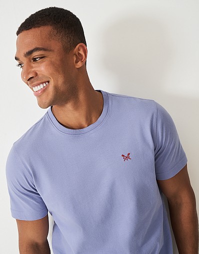 Crew Classic T-Shirt in Purple Marl