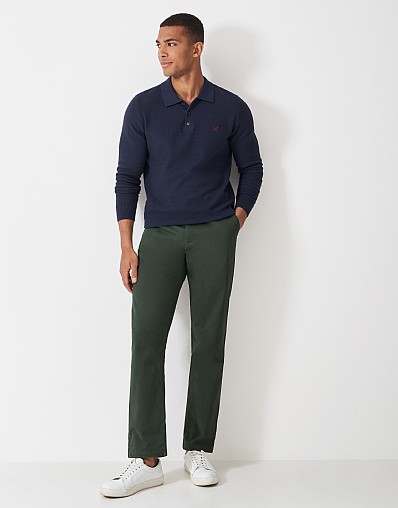Straight Fit Chino in Dark Green