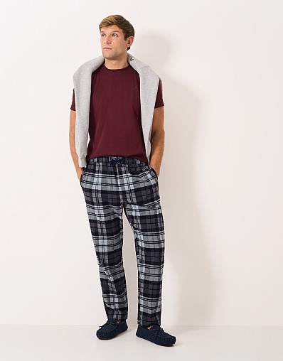 Flannel Lounge Trouser in Grey Check