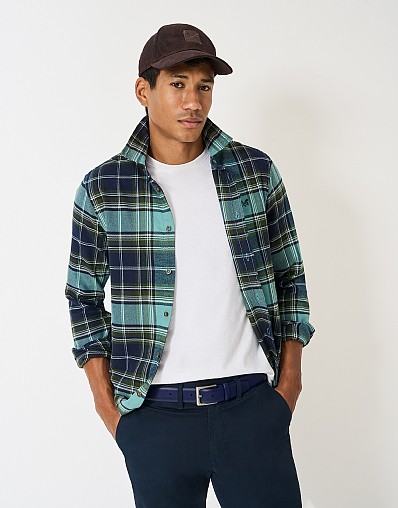 Classic Leather Belt in Navy