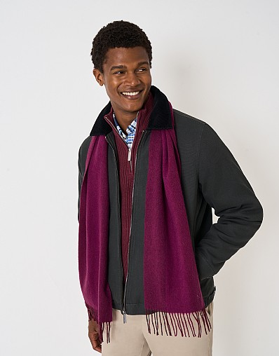 Wool Scarf in Burgundy