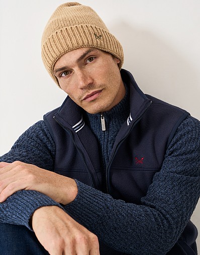 Beanie and Gloves in Biscuit