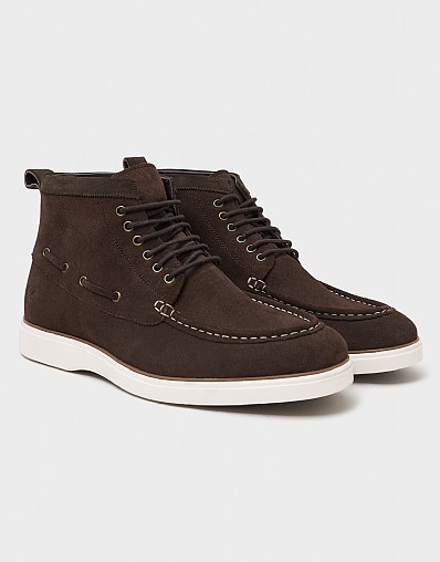Suede Boat Boot in Tan