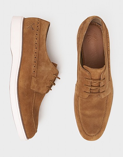 Laced Casual Shoe in Chocolate Brown